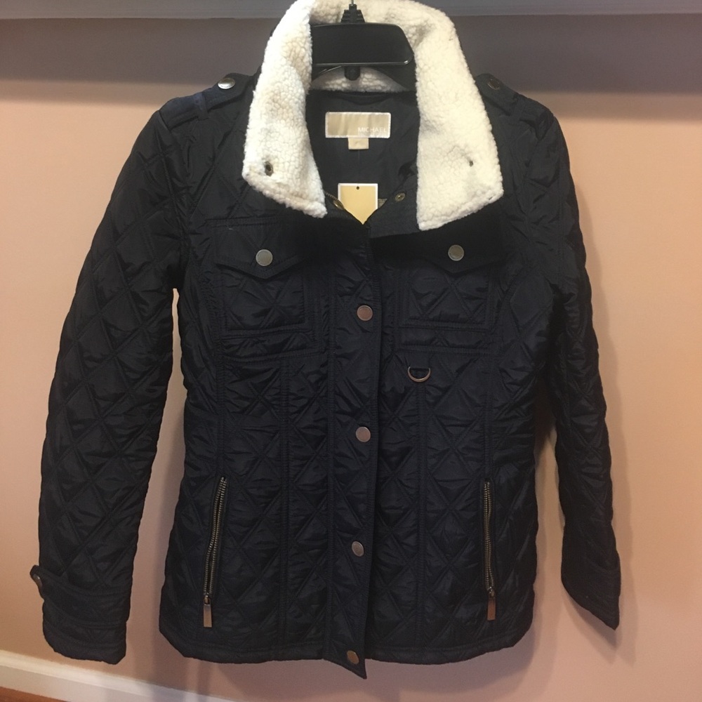 Michaels Kors Navy Quilted Jacket